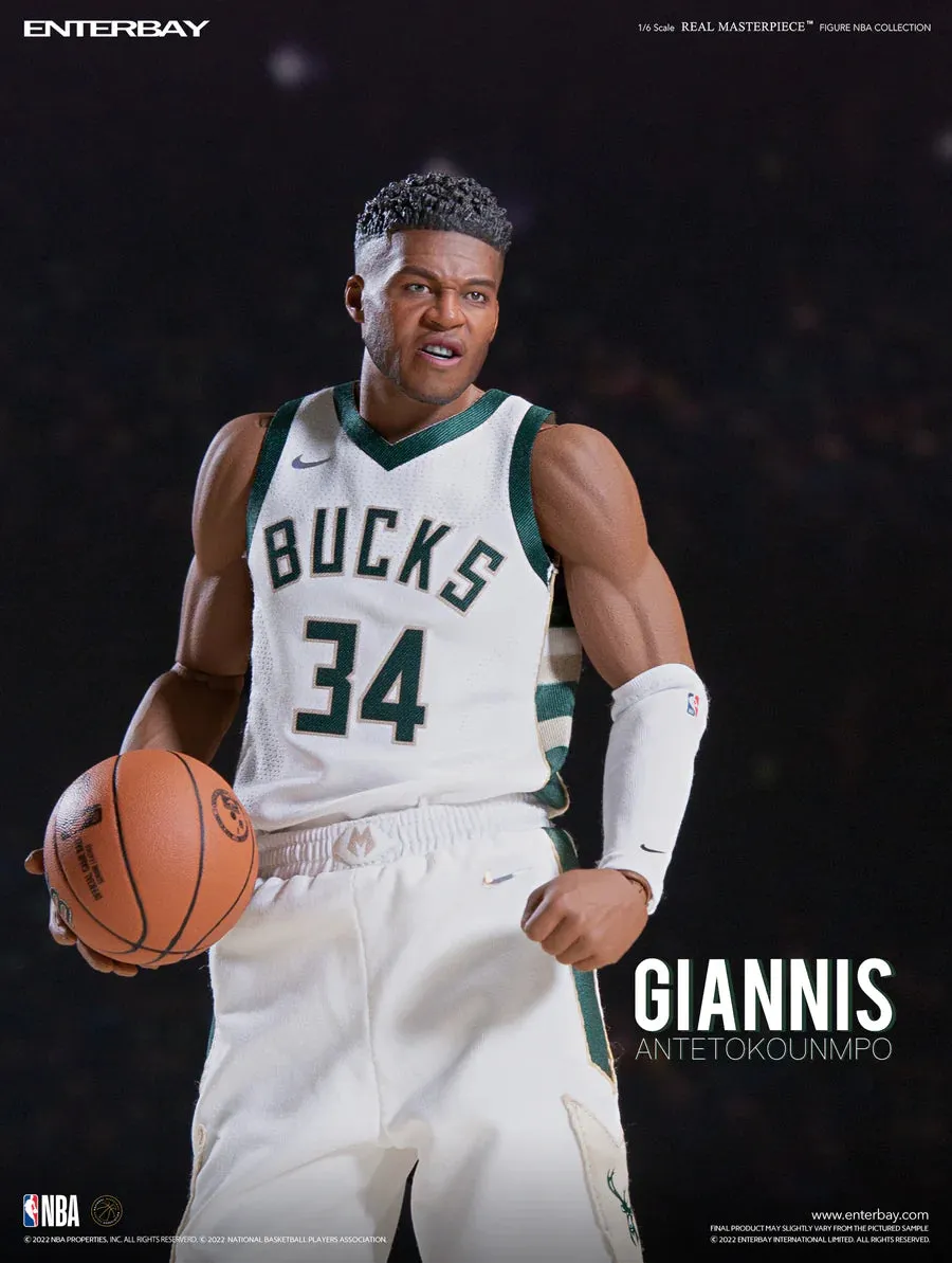 Enterbay 1/6 NBA Collection: Giannis Antetokounmpo NBA Action 12inches Figure