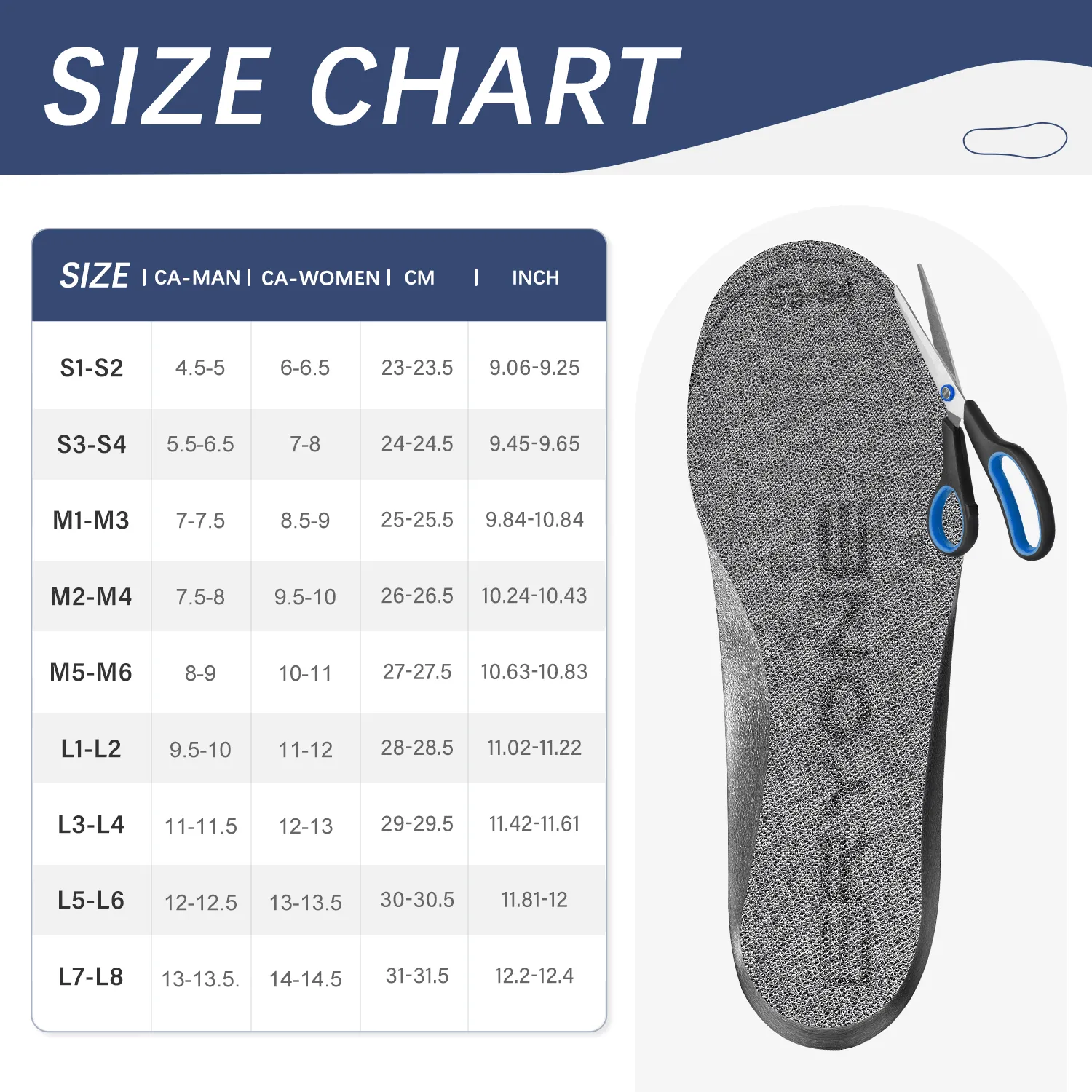 ERYONE Arch Support Insoles & Inserts - 3D Printed Orthotics Inserts for Men & Women