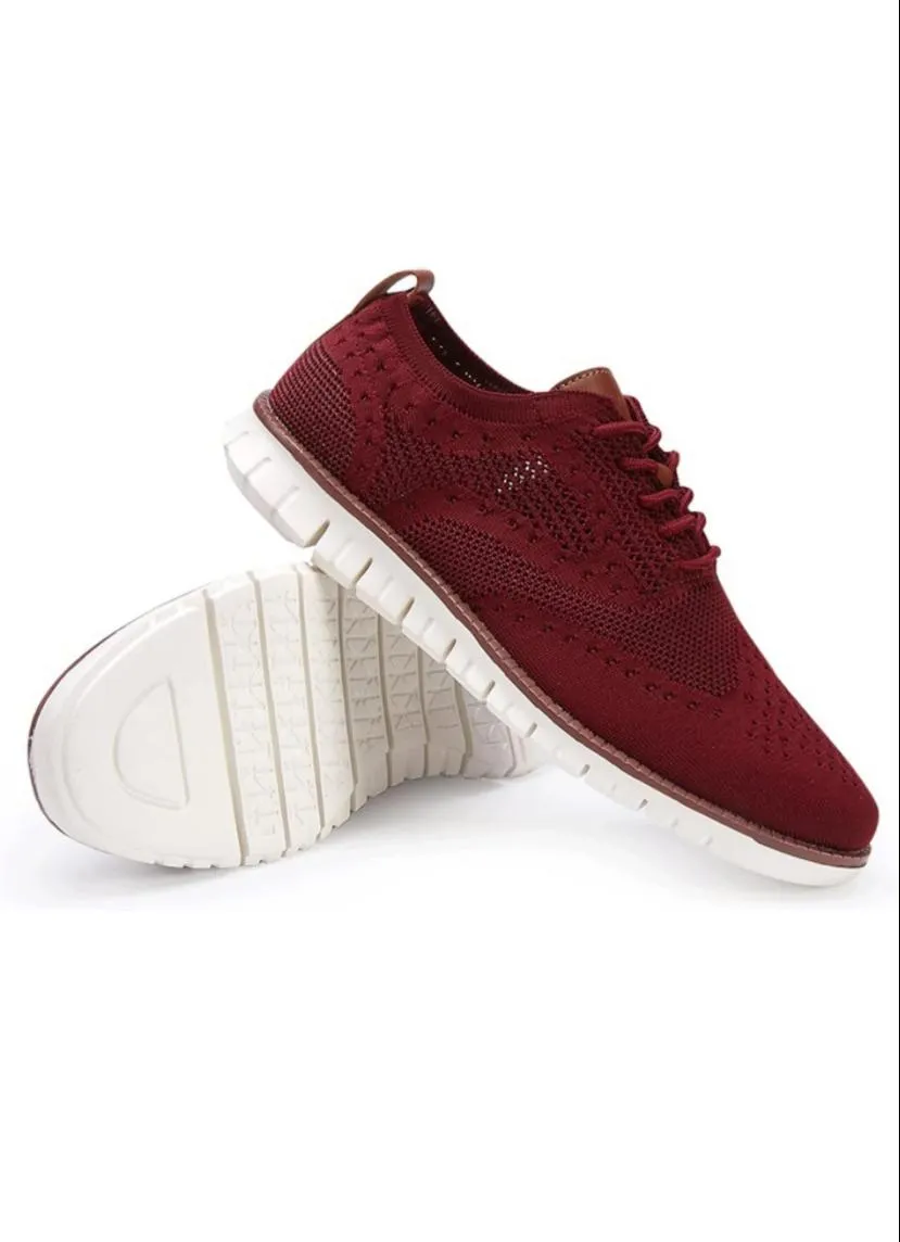 Fashion hollow breathable knitted mesh Flats Shoes CLR-02