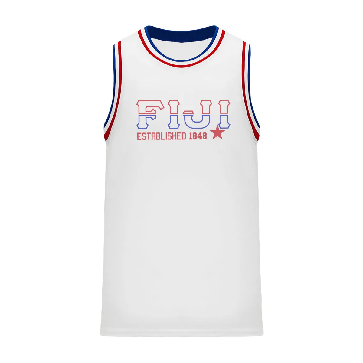 FIJI Retro Block Basketball Jersey