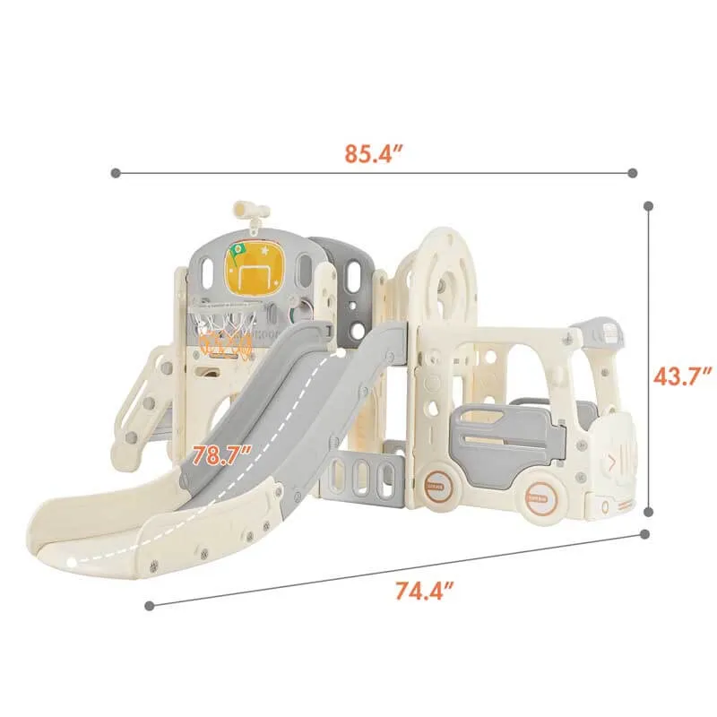 Freestanding Castle Climbing Playhouse