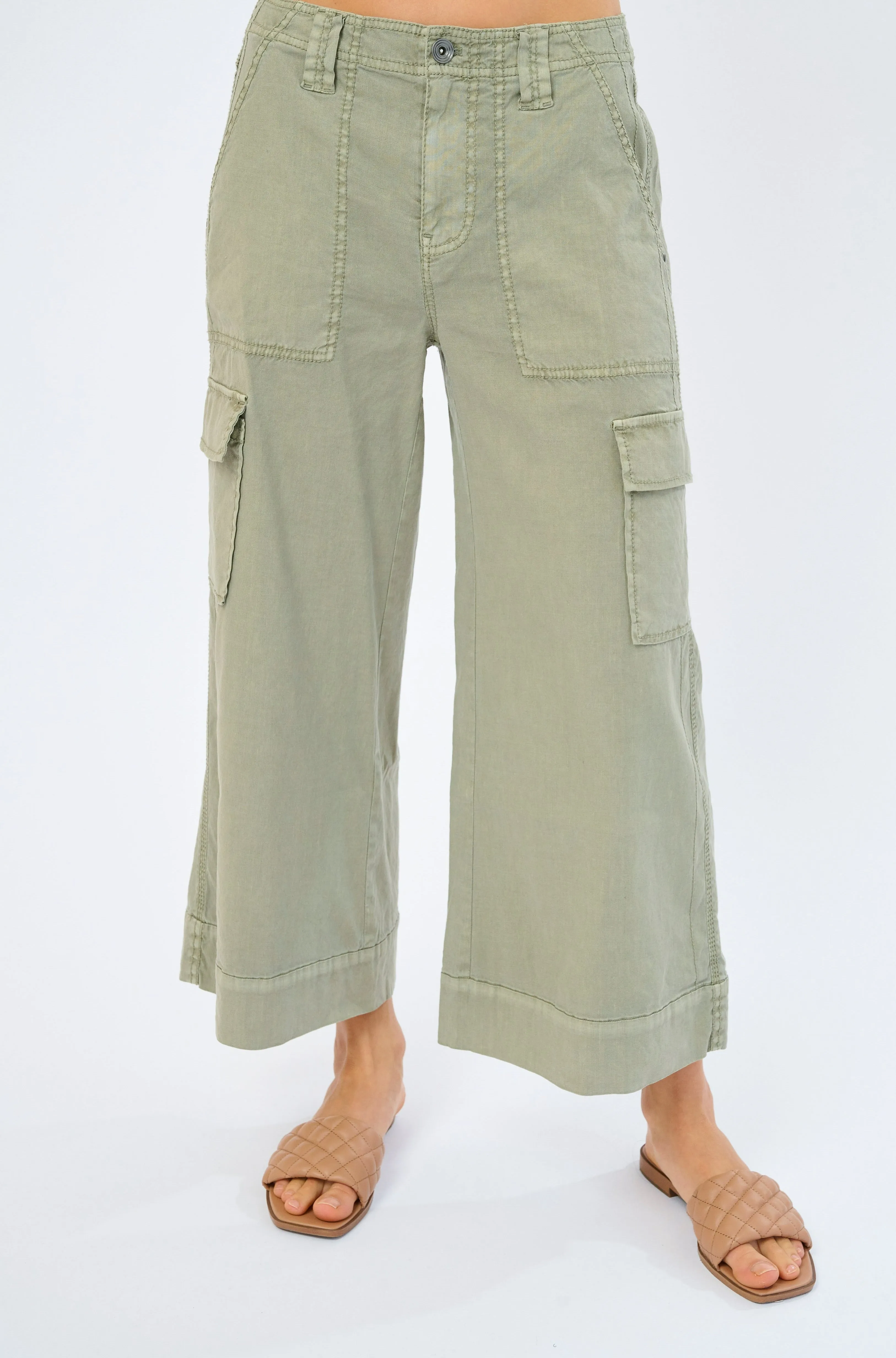 Galla Stretch Linen Pant