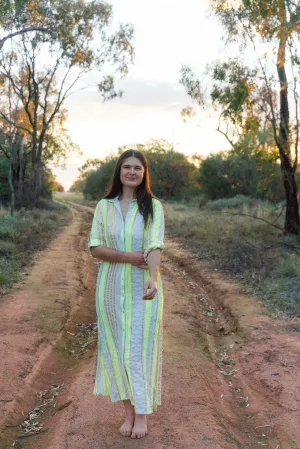 Grace and May Neon Gold Shirt Dress