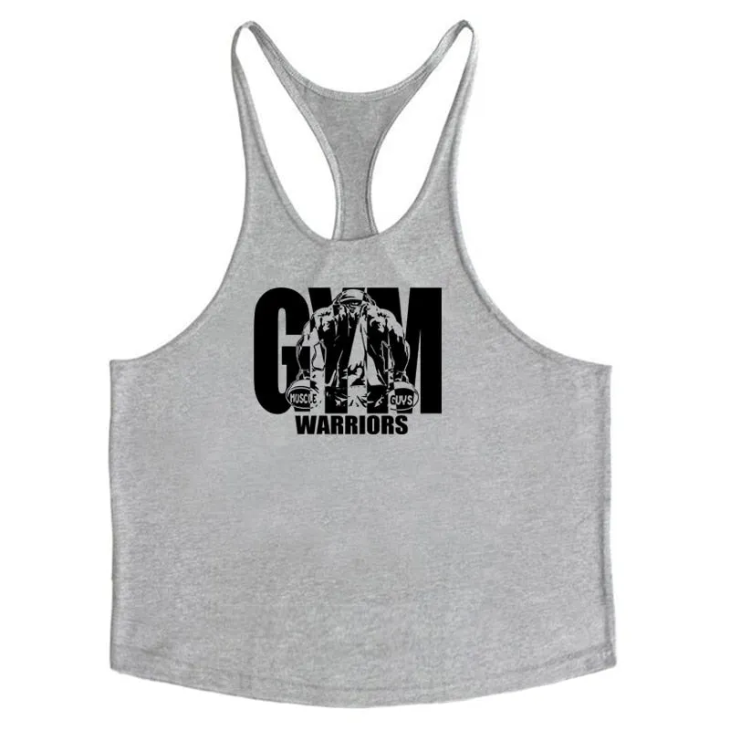 Gym Warriors Clothing Men's Bodybuilding Tank/stringers/Sleeveless T/ Cotton Sleeveless Sweatshirt Fitness Workout Sportswear Tops Male