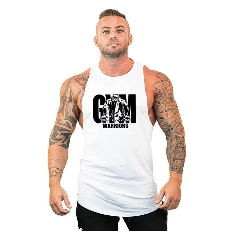 Gym Warriors Clothing Men's Bodybuilding Tank/stringers/Sleeveless T/ Cotton Sleeveless Sweatshirt Fitness Workout Sportswear Tops Male