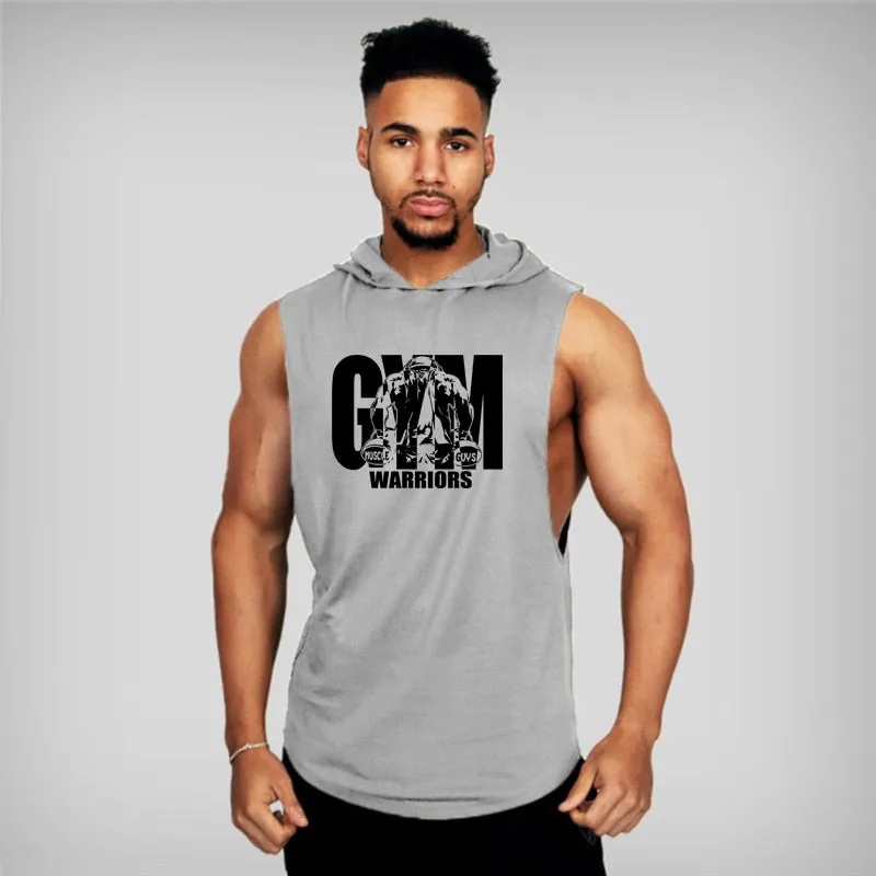 Gym Warriors Clothing Men's Bodybuilding Tank/stringers/Sleeveless T/ Cotton Sleeveless Sweatshirt Fitness Workout Sportswear Tops Male