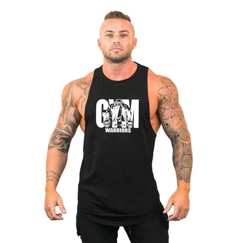 Gym Warriors Clothing Men's Bodybuilding Tank/stringers/Sleeveless T/ Cotton Sleeveless Sweatshirt Fitness Workout Sportswear Tops Male