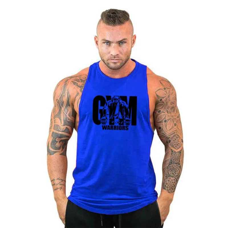 Gym Warriors Clothing Men's Bodybuilding Tank/stringers/Sleeveless T/ Cotton Sleeveless Sweatshirt Fitness Workout Sportswear Tops Male