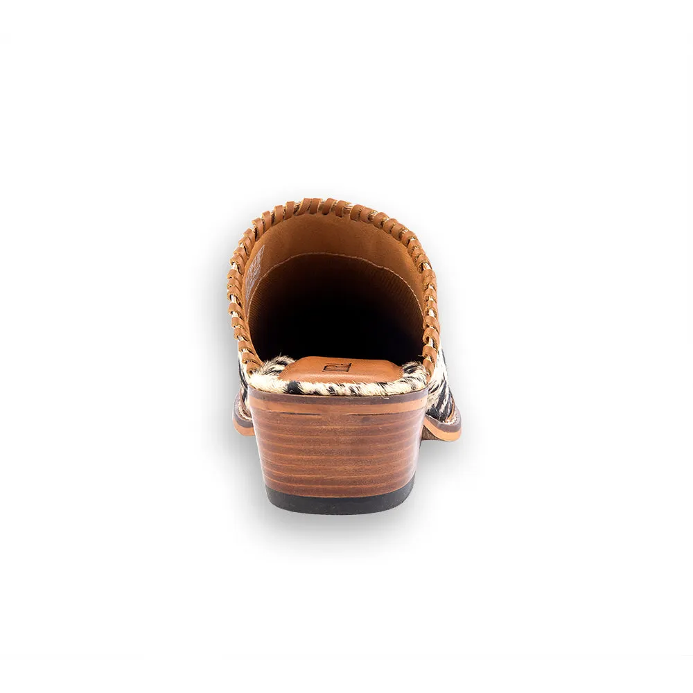 Heely Western Hand-Tooled Mules