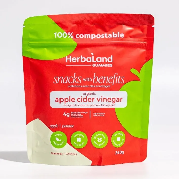 Herbaland Snack Gummies - Apple Cider Vinegar (240g)