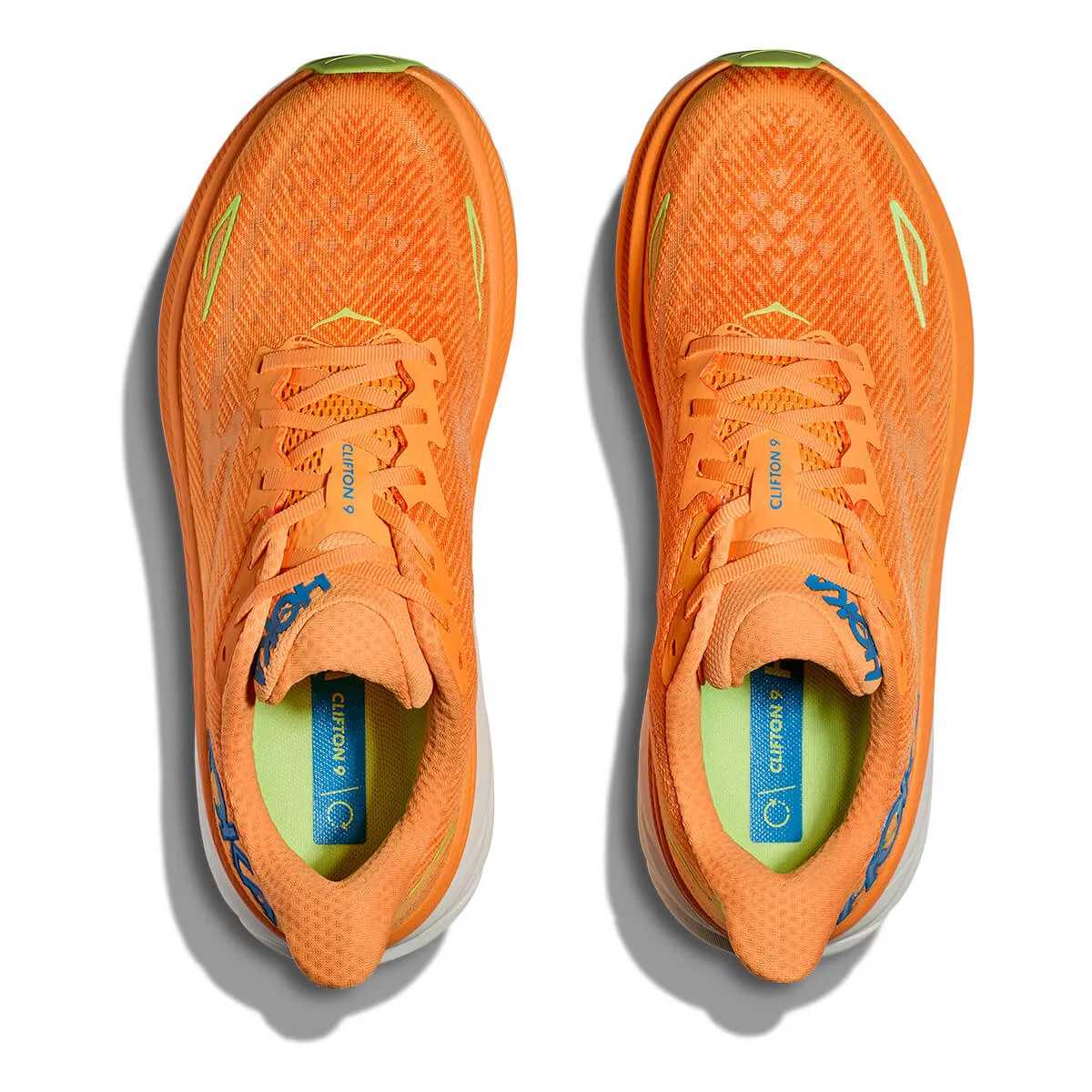 Hoka Clifton 9 Mens | Solar Flare / Lettuce