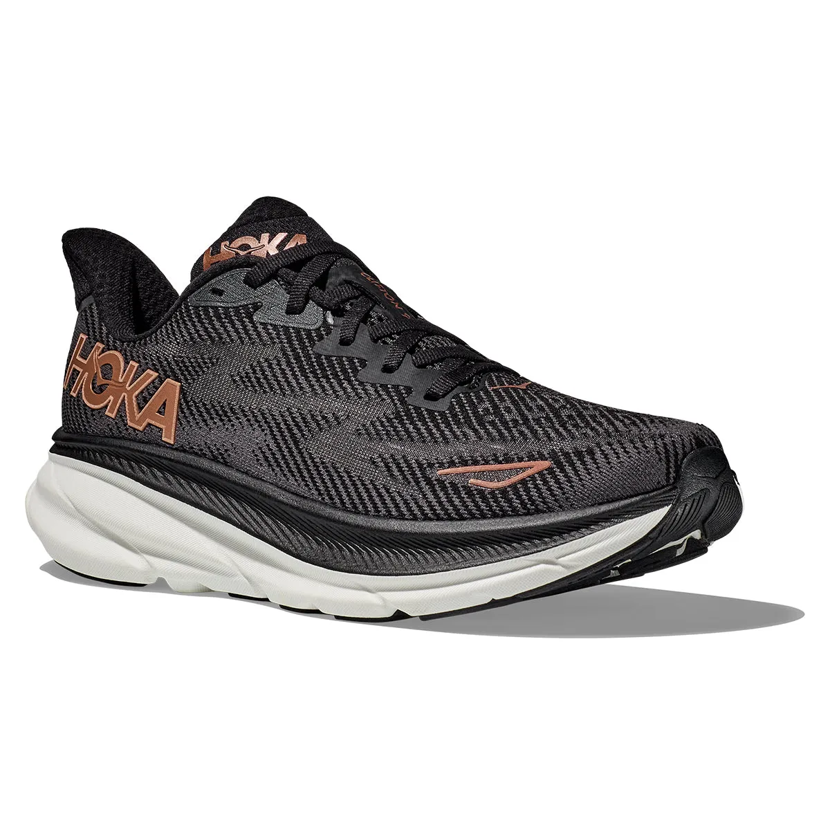 Hoka Clifton 9 Womens | Black / Copper