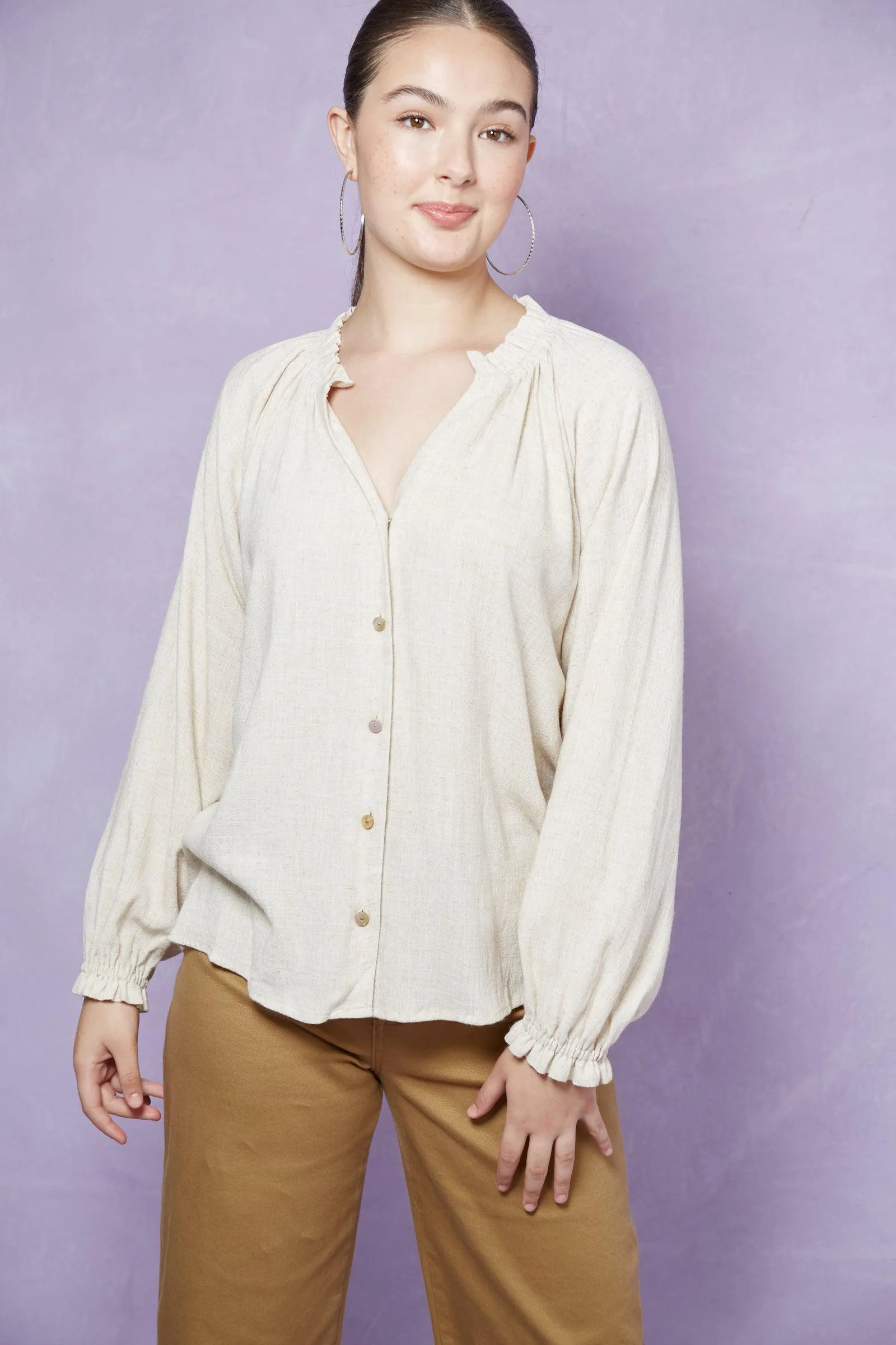 Isle Of Mine Vera Pleat Blouse