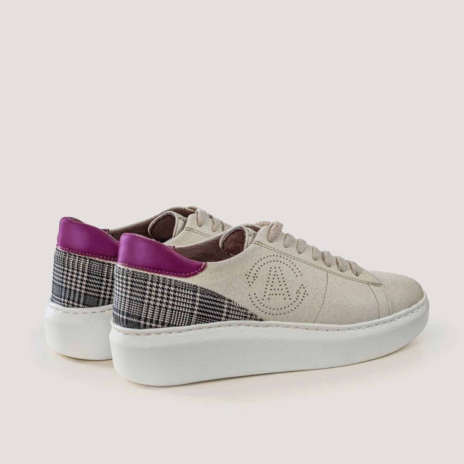 Jane Women's Apple & Corn Leather Vegan Sneakers | Purple