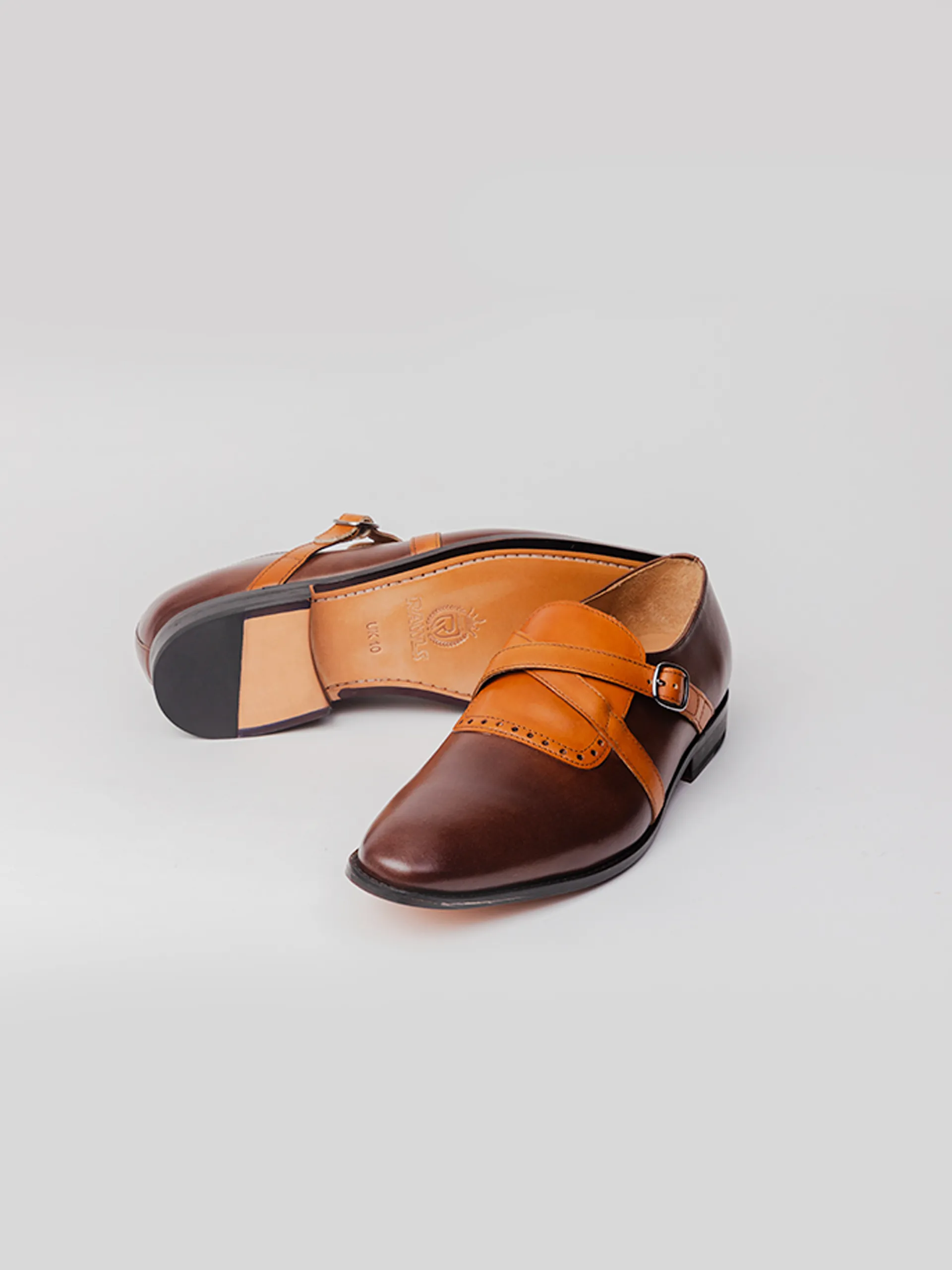 Jayden Single  Monk-strap - Tan/Brown