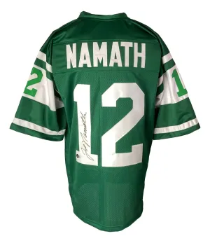 Joe Namath New York Signed Green Football Jersey BAS