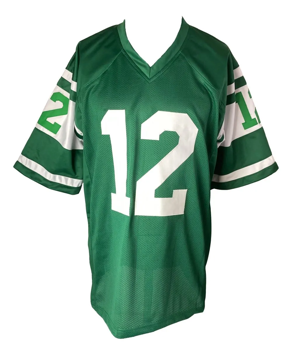 Joe Namath New York Signed Green Football Jersey BAS