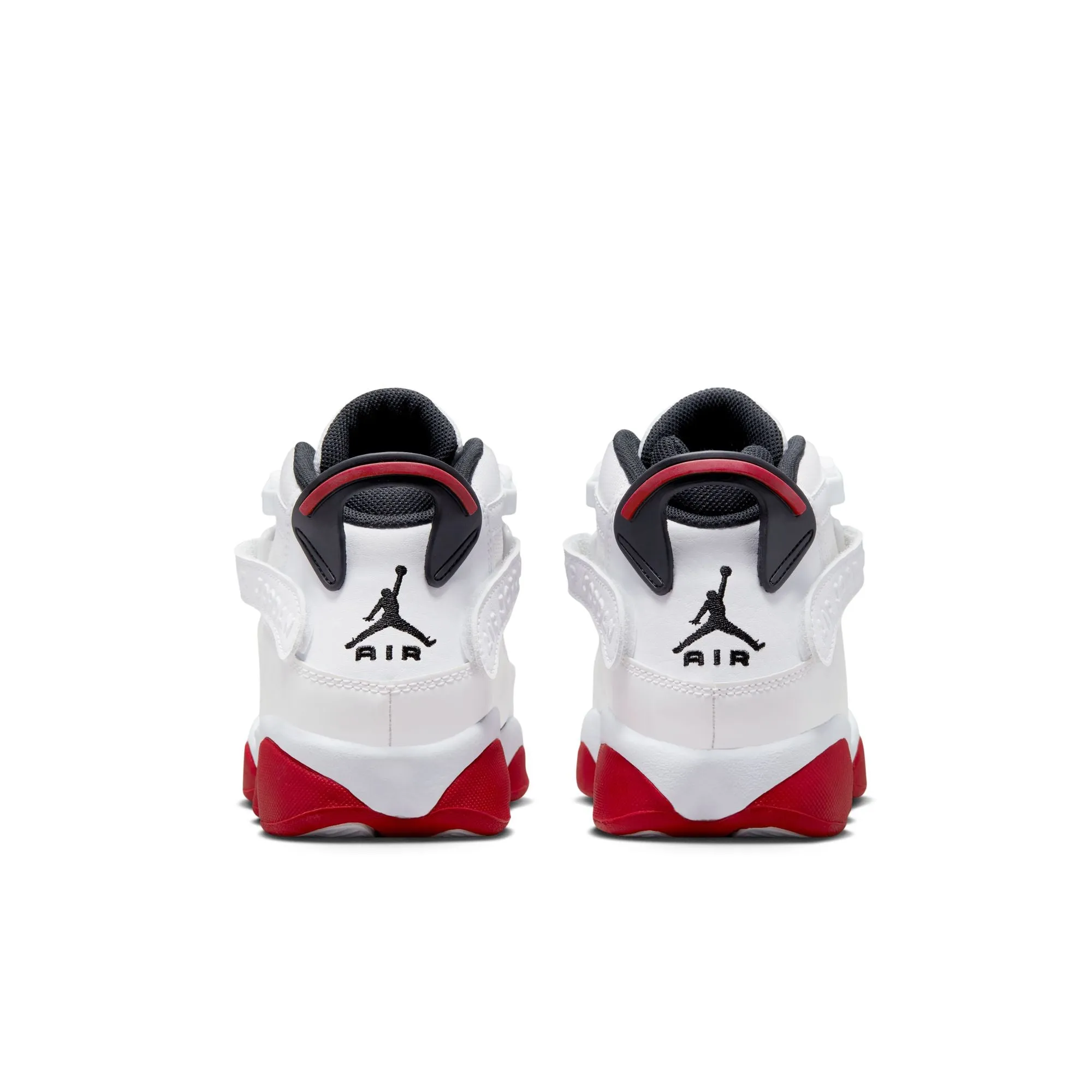 Jordan 6 Rings (GS) - WHITE/UNIVERSITY RED-BLACK