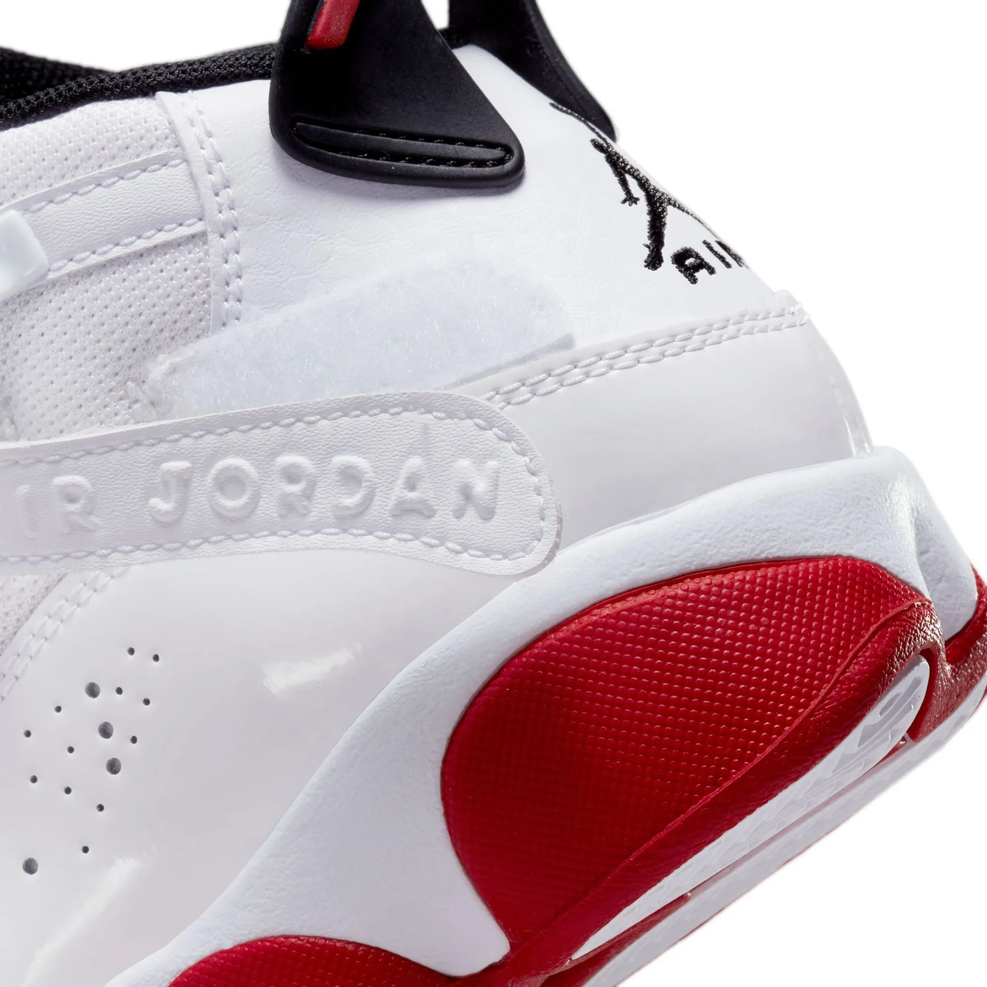 Jordan 6 Rings (GS) - WHITE/UNIVERSITY RED-BLACK