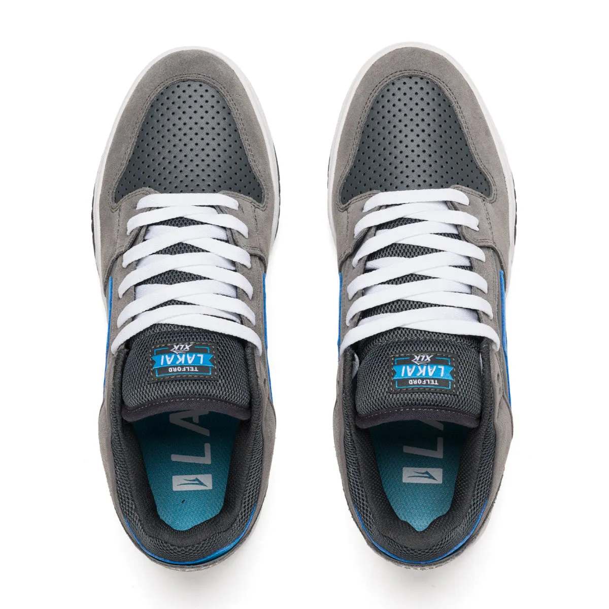 Lakai Telford Low - Grey Cyan