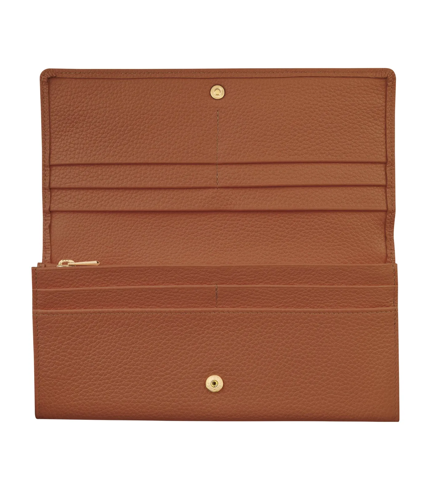 Le Foulonné Long Continental Wallet Caramel