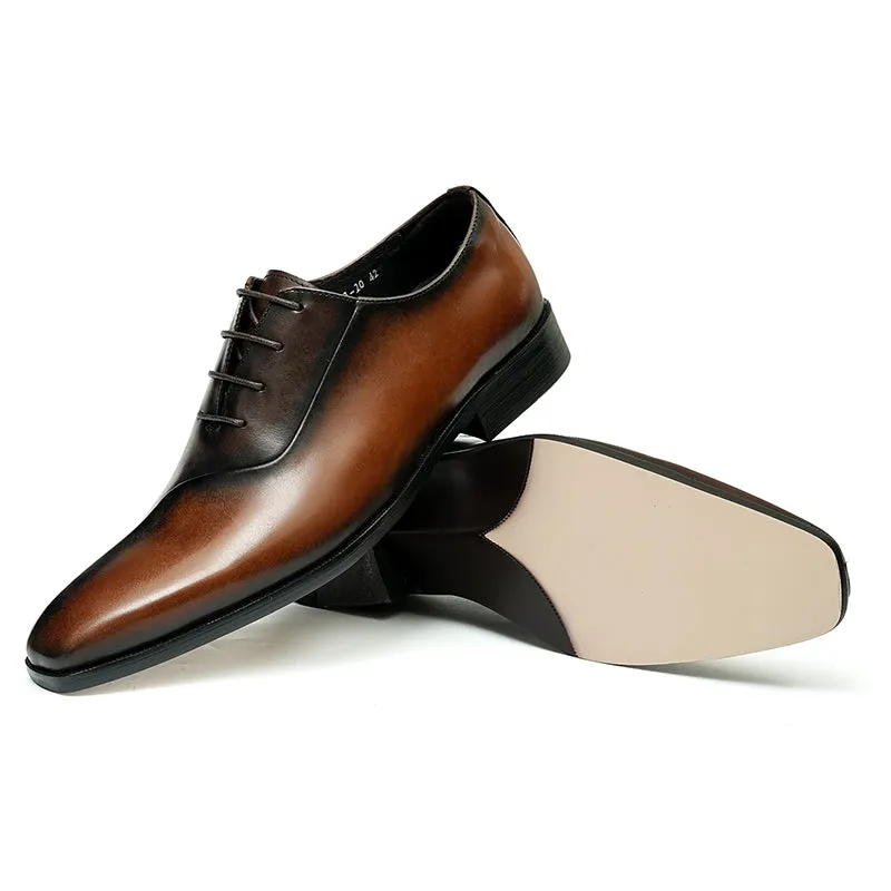 LeatherLux Lace-Up Formal Dress Shoes