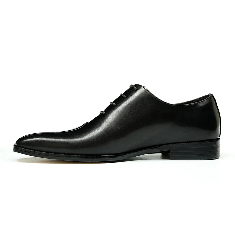 LeatherLux Lace-Up Formal Dress Shoes