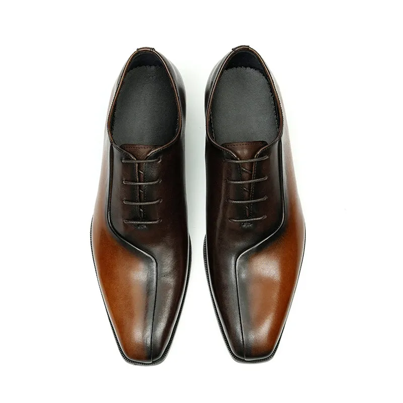 LeatherLux Lace-Up Formal Dress Shoes