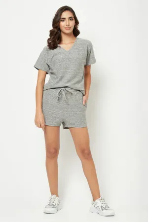 Light Grey Solid Loungewear