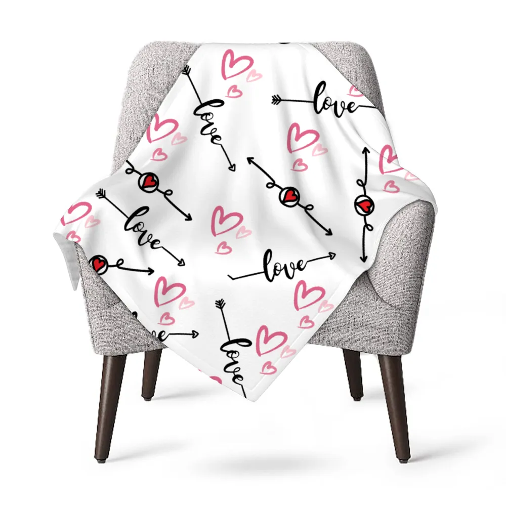 Love in Motion 40" x 30" Super Soft Plush Baby Blanket