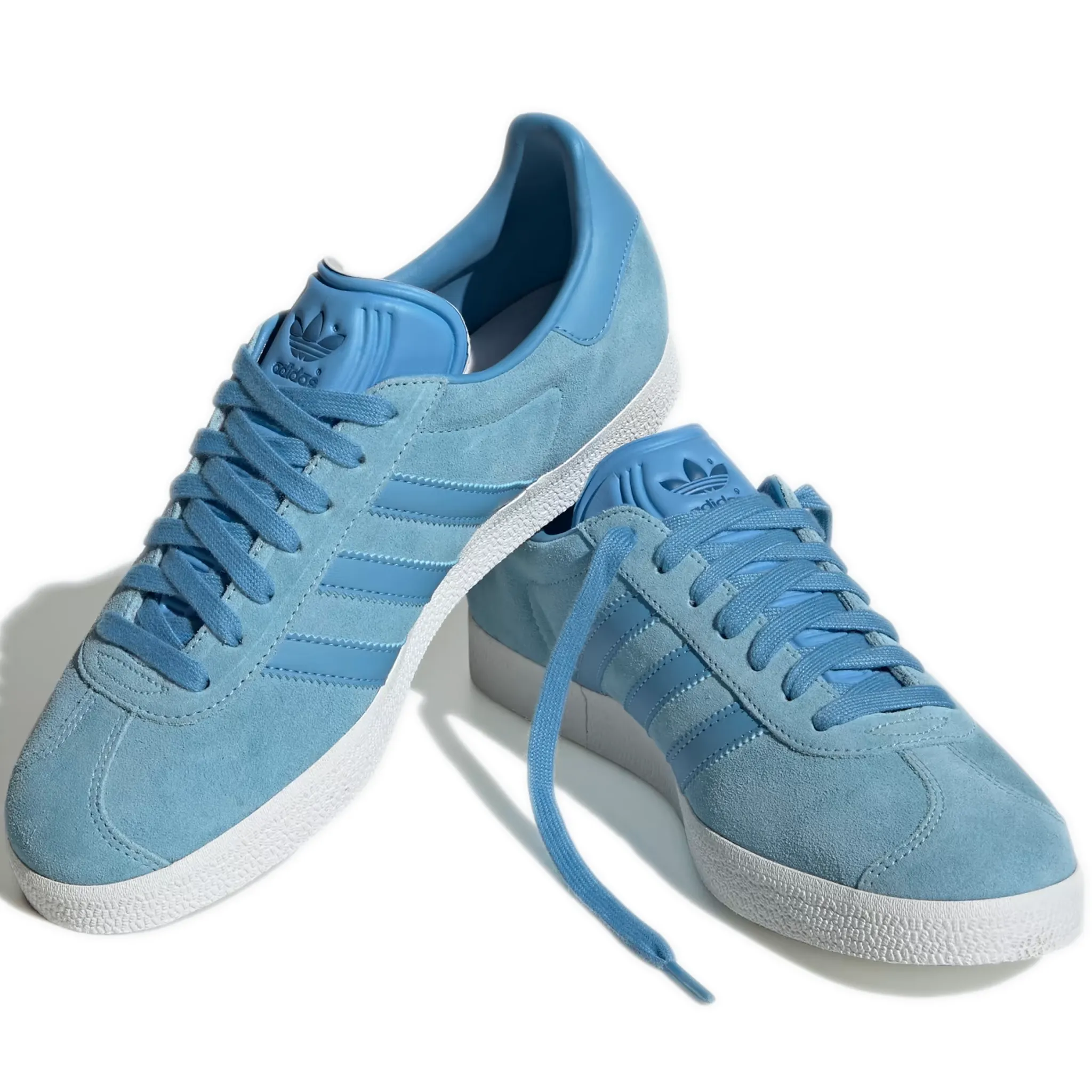 Men's Adidas Gazelle Shoes - Clear Blue / Light Blue / Off White