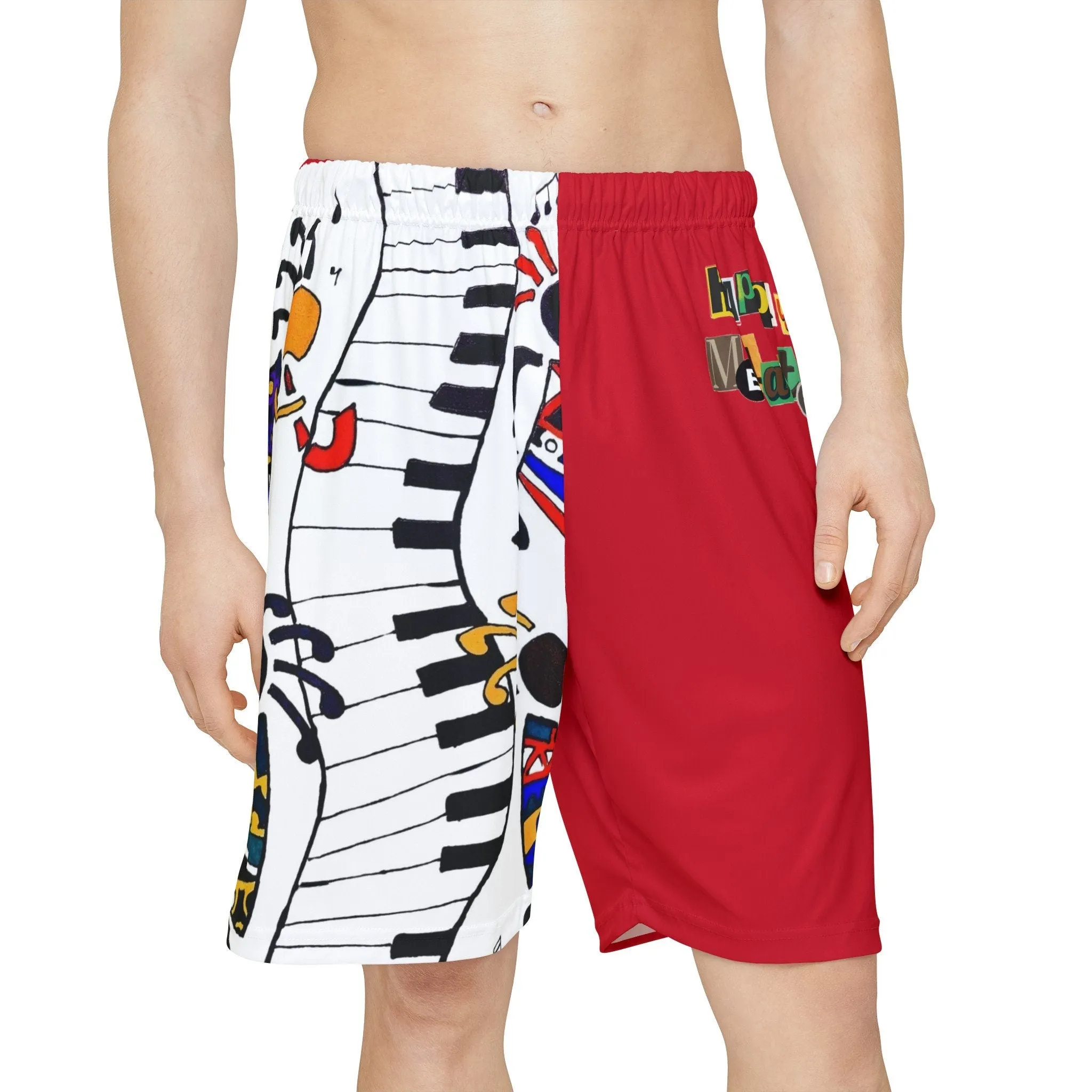 Men's Handcrafted Ethnic Graphic Shorts - Stylish Workout Gear, Breathable Sports Shorts