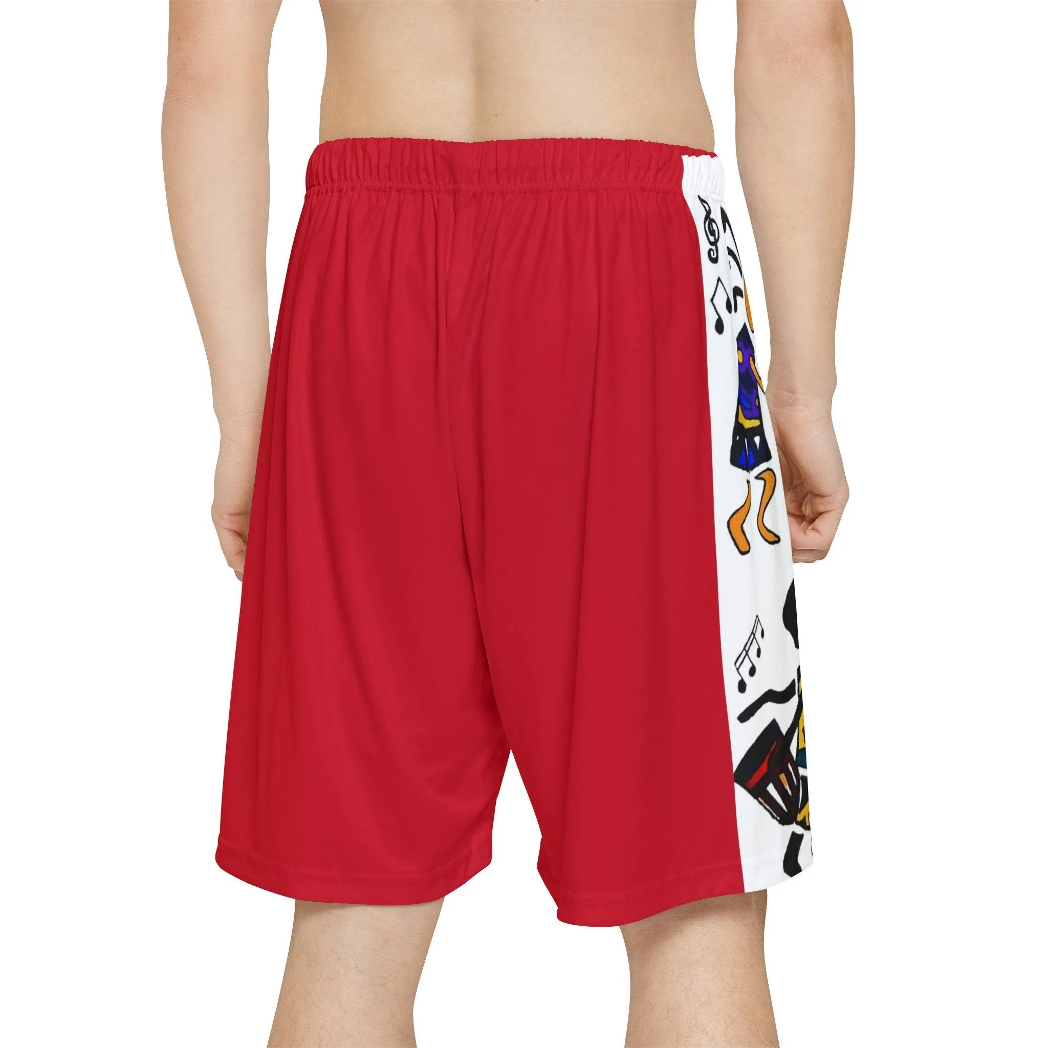 Men's Handcrafted Ethnic Graphic Shorts - Stylish Workout Gear, Breathable Sports Shorts