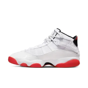 Men's Jordan 6 Rings - WHITE/RED