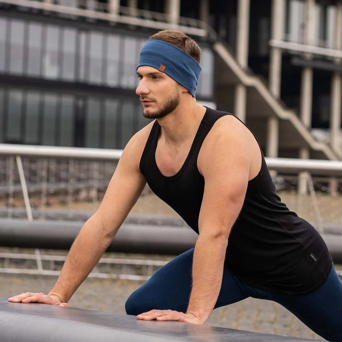 Men's Merino Headband Denim