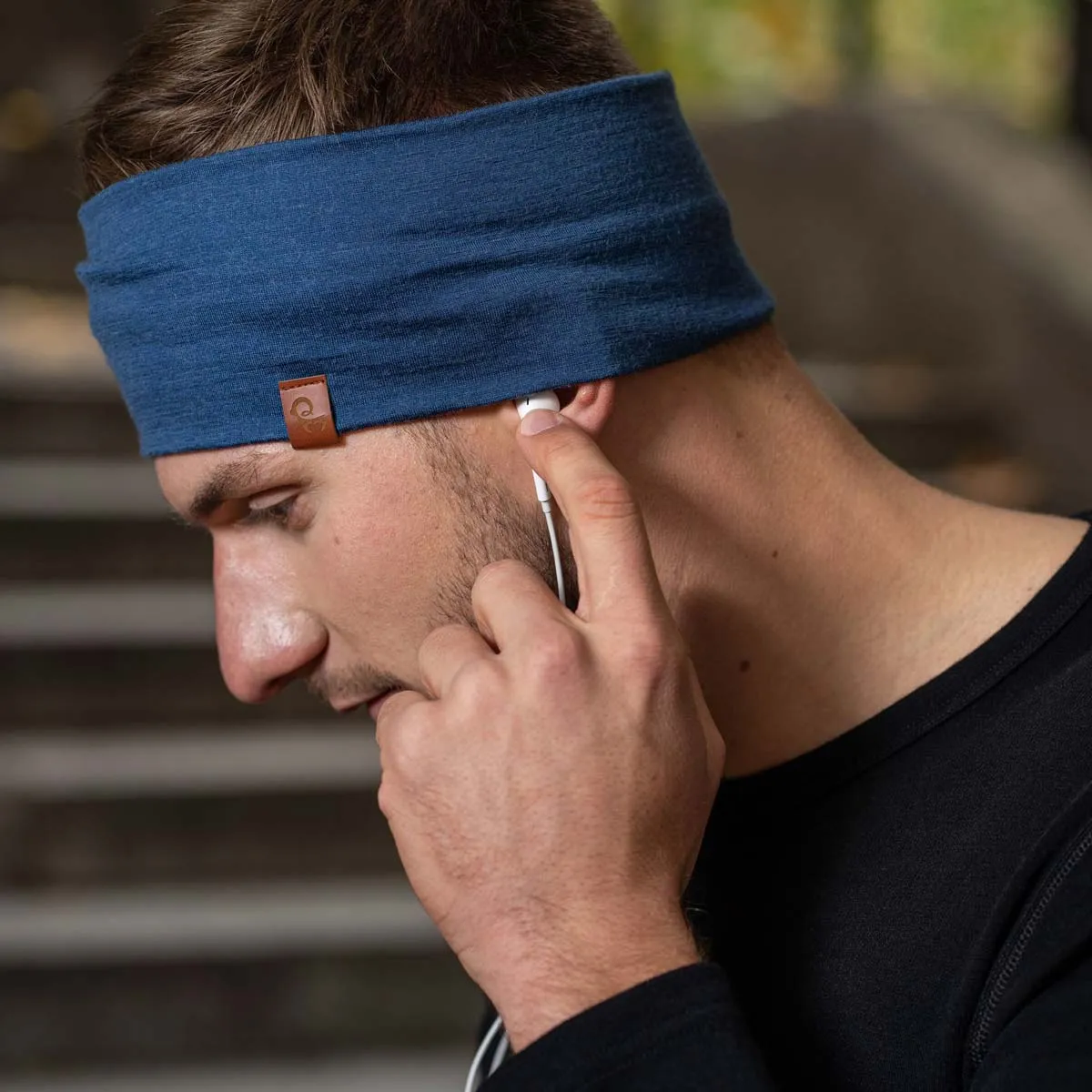 Men's Merino Headband Denim