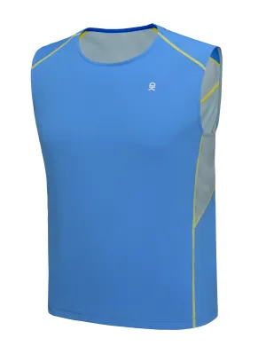 Men's Workout Running Sleeveless Shirt Mesh Quick Dry Tank Top