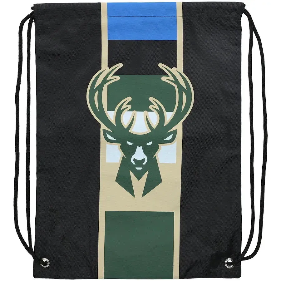 Milwaukee Bucks Team Stripe Drawstring Backpack