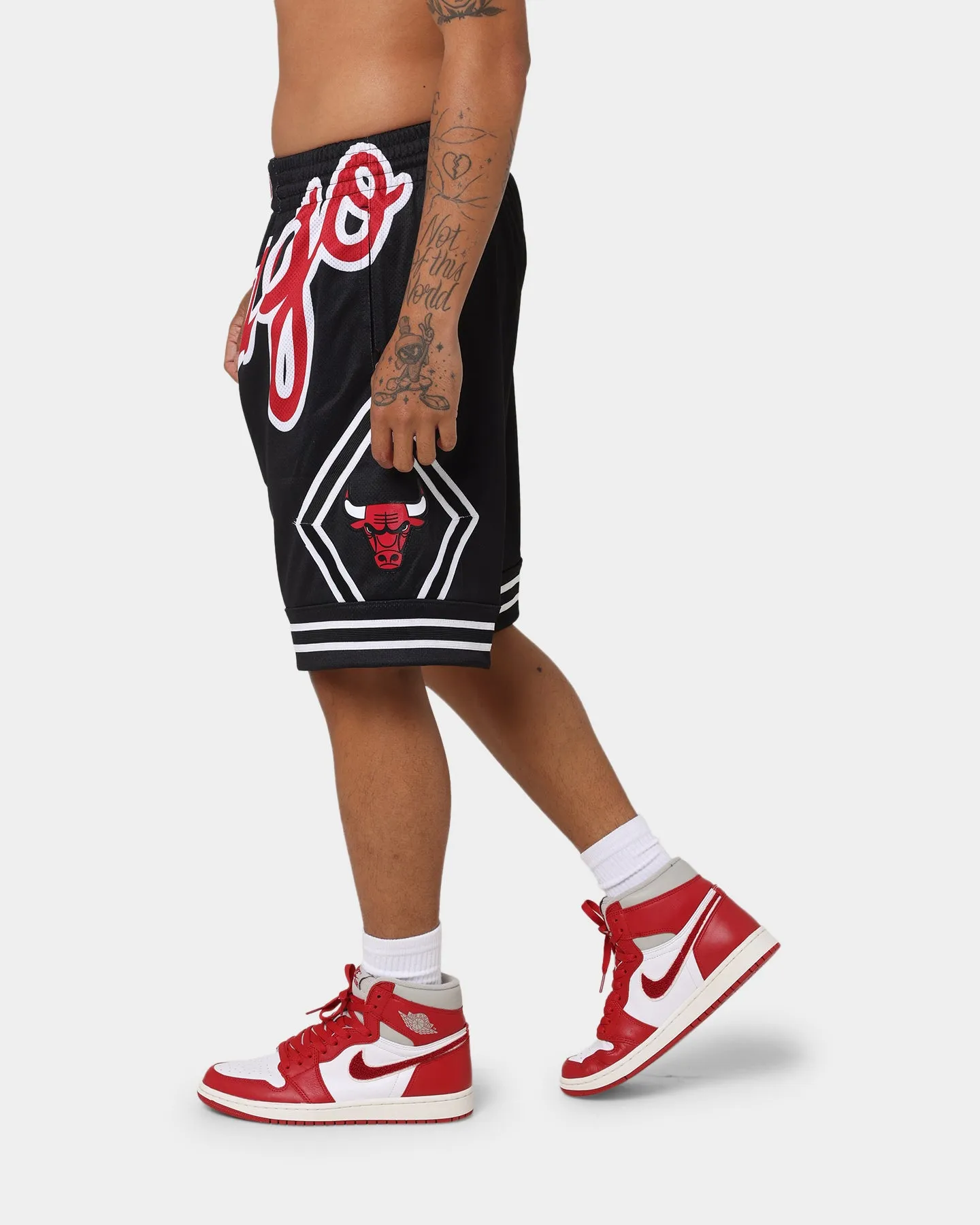 Mitchell & Ness Chicago Bulls Blown Out Fashion Shorts Black