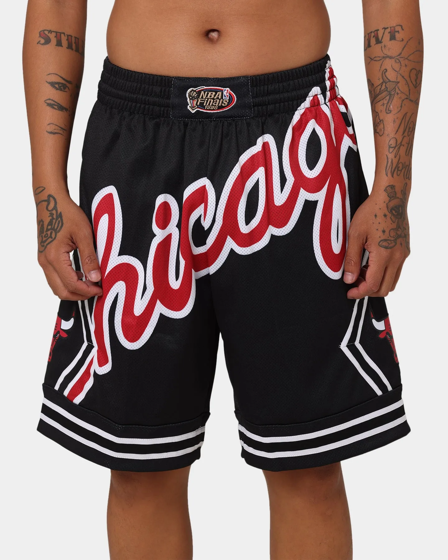 Mitchell & Ness Chicago Bulls Blown Out Fashion Shorts Black