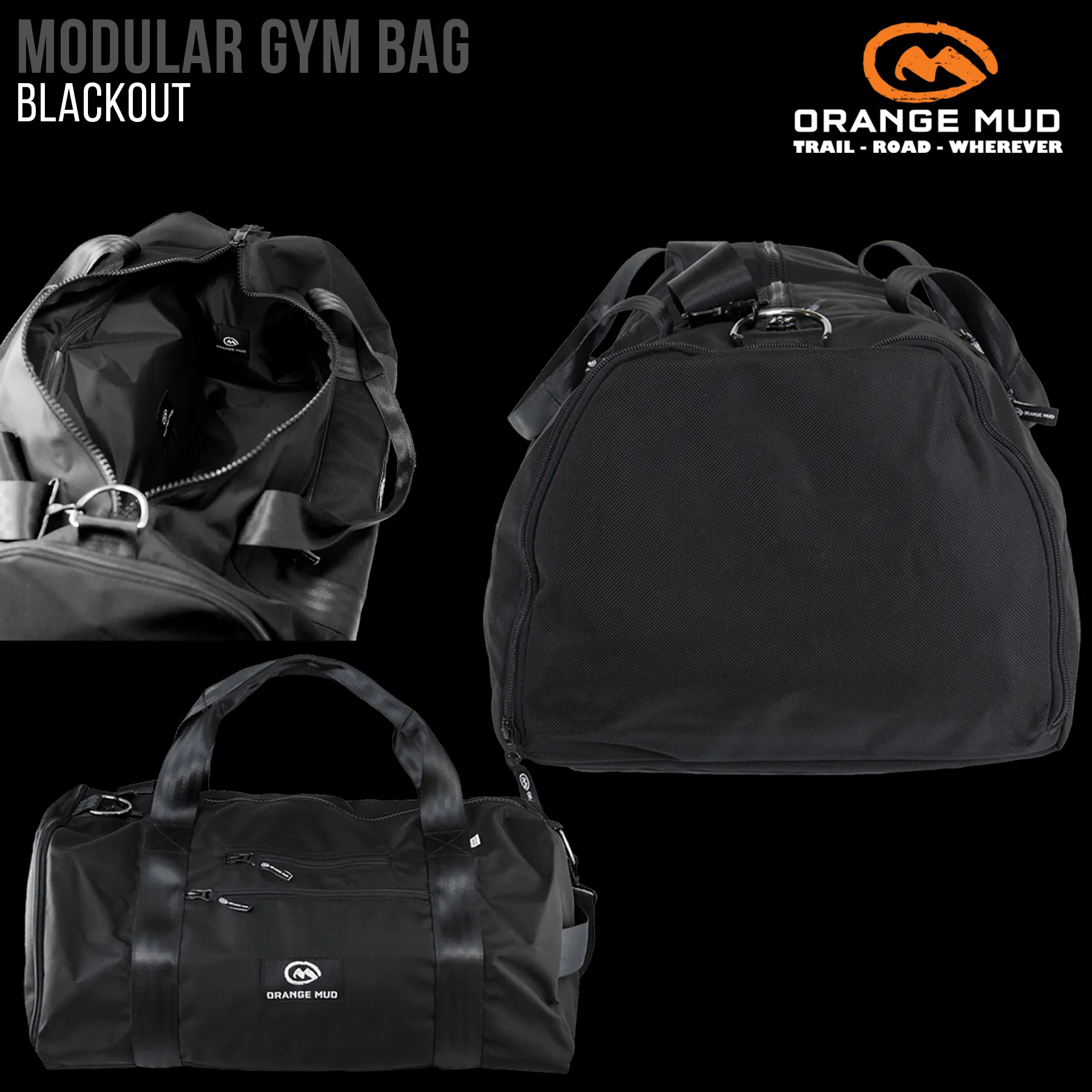 Modular GYM Bag with Shoe Compartment, 55L