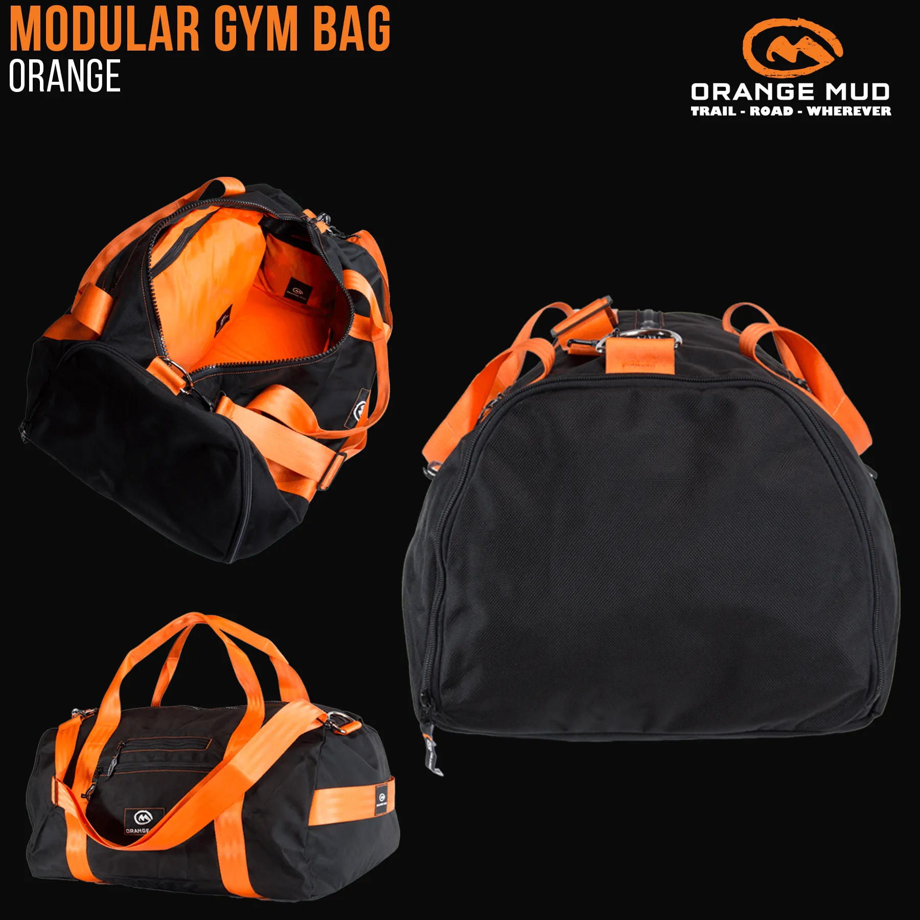 Modular GYM Bag with Shoe Compartment, 55L