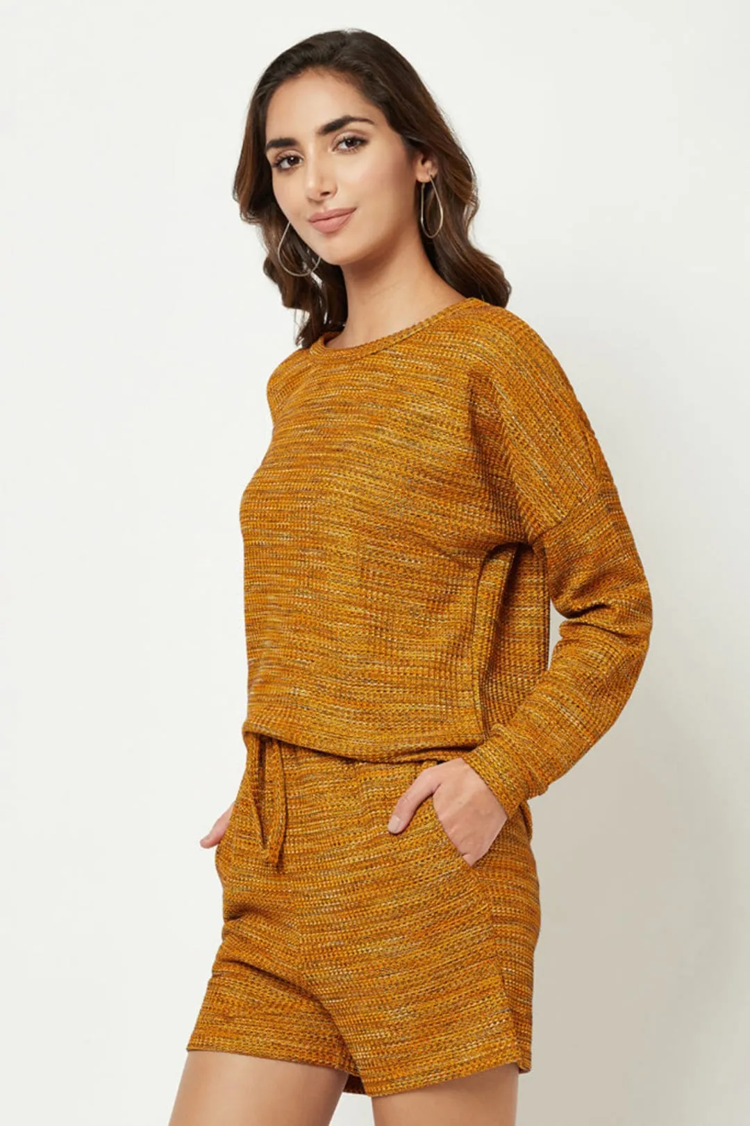 Mustard Textured Loungewear