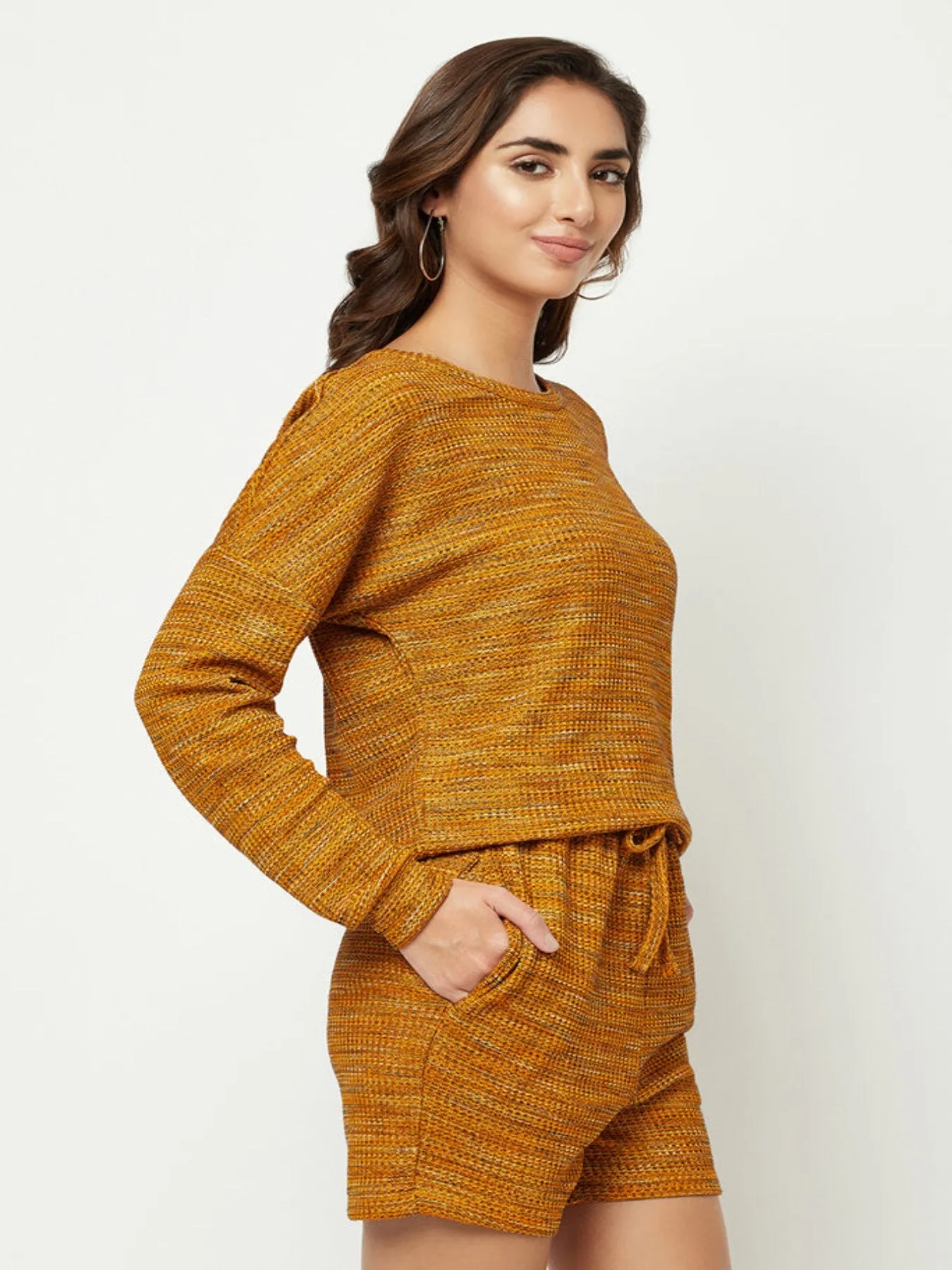 Mustard Textured Loungewear