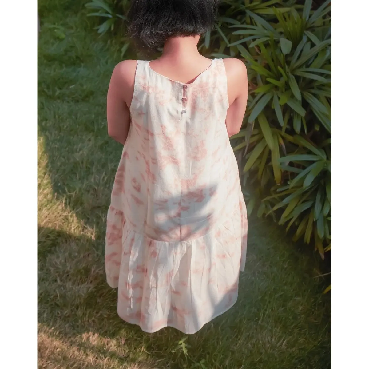 Naturally Dyed Cloudy Coco Dress