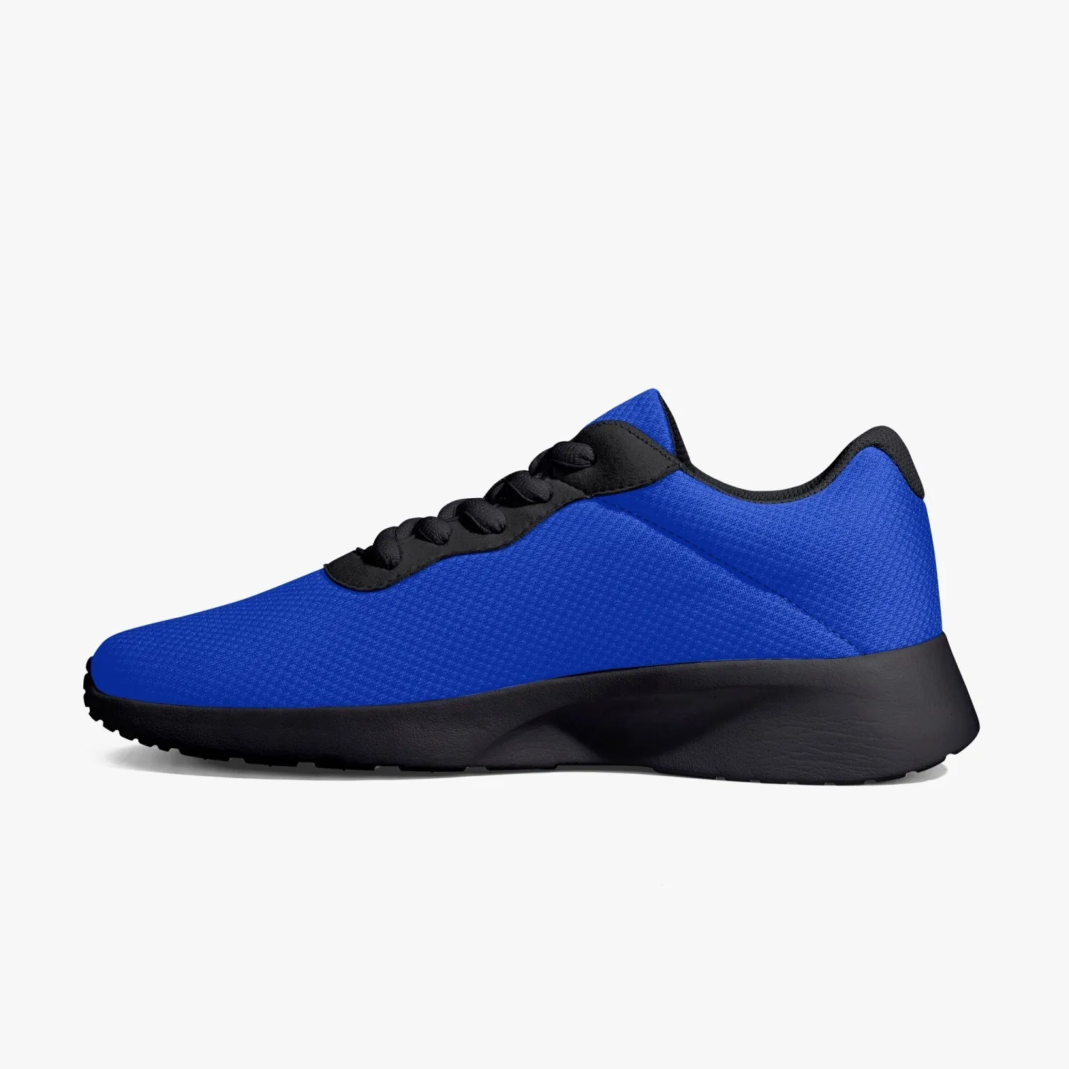 Navy Blue Color Men's Sneakers, Soft Solid Color Best Lifestyle Unisex Casual Designer Mesh Running Shoes With Black Soles