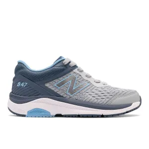 'New Balance' Women's Walking - Light Aluminum w/ Vintage Indigo and Team Carolina WMN WALKING - WW847LG4 - WW847LG4-ALUMINUM/INDIGO