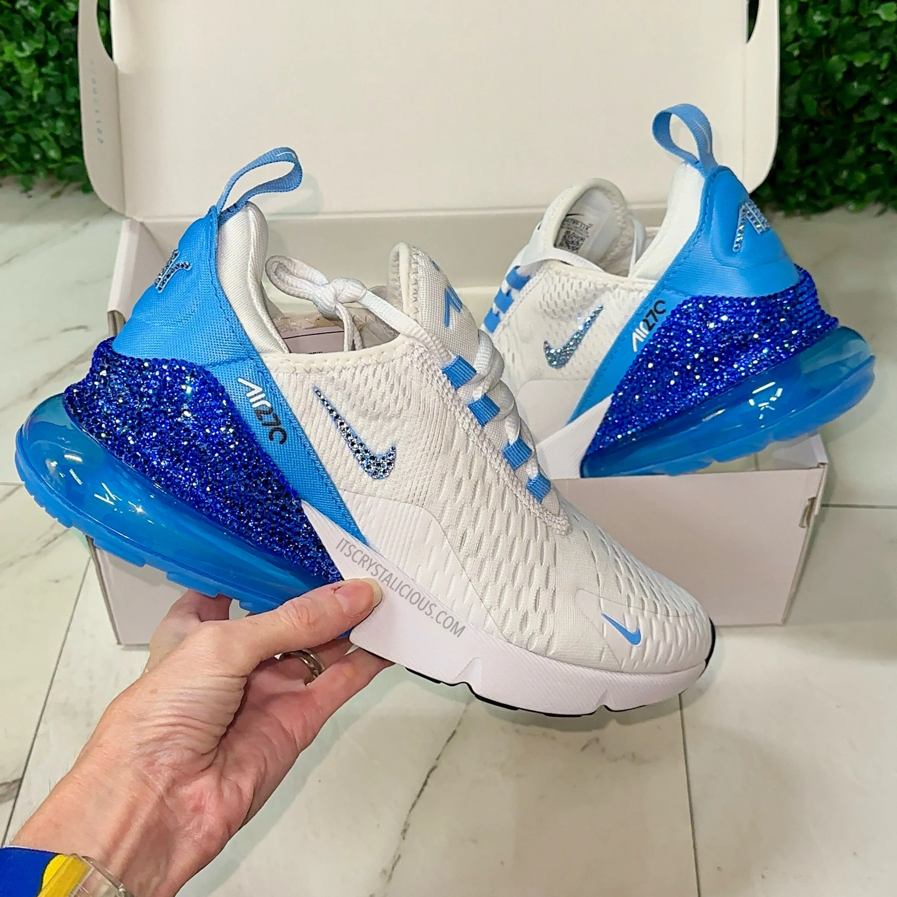 Nike Air Max 270 White/University Blue/Sapphire *