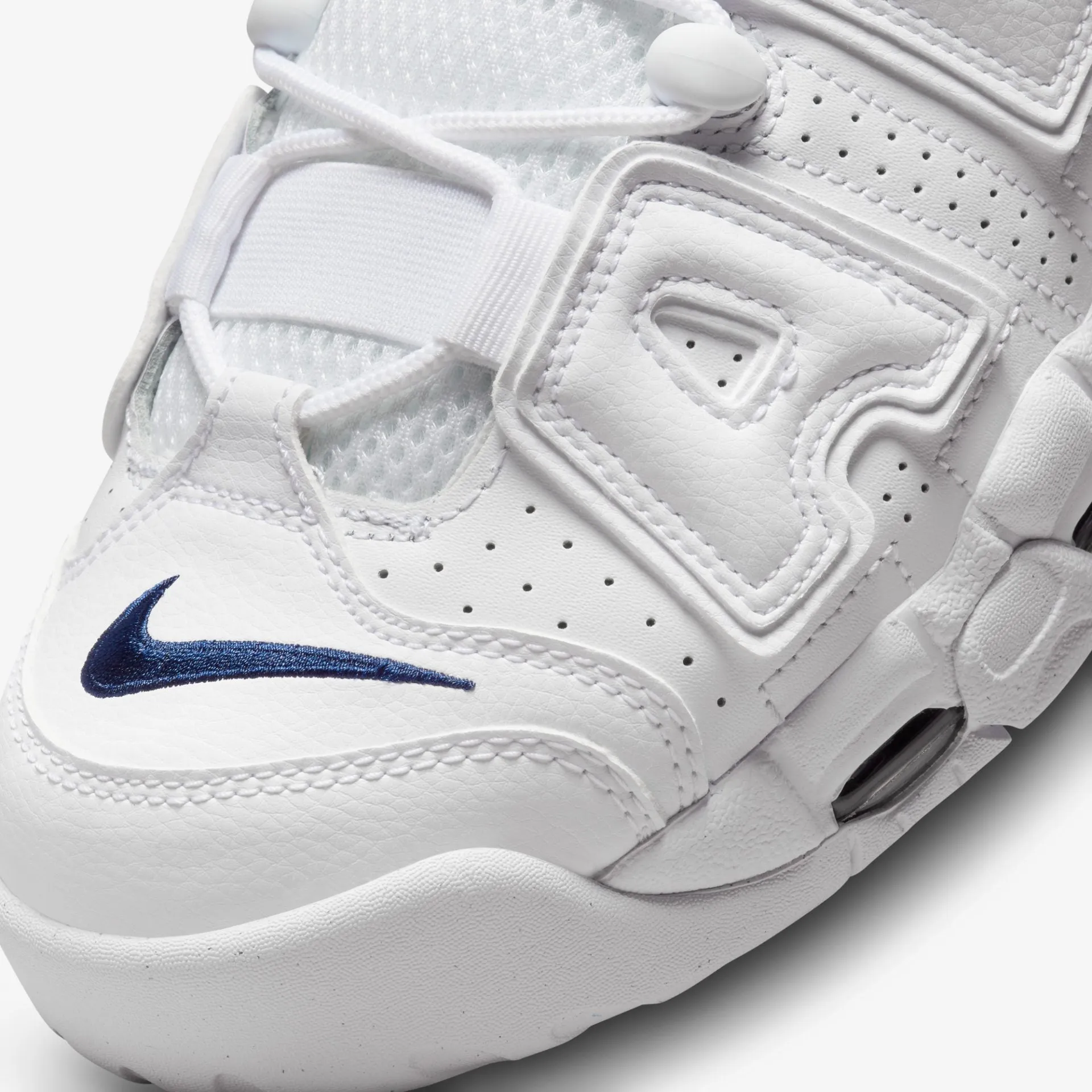 Nike | AIR MORE UPTEMPO 96  { WHITE / MIDNIGHT NAVY