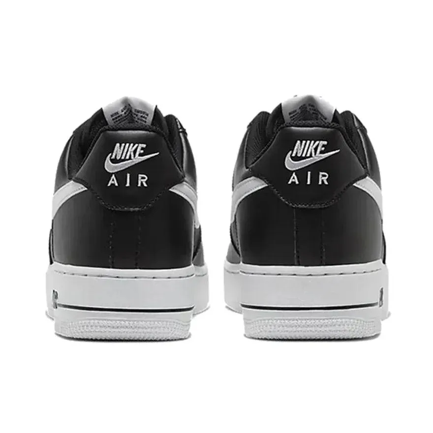 Nike Black White Air Force One Comfortable and versatile non-slip wear-resistant low-top Board Shoes